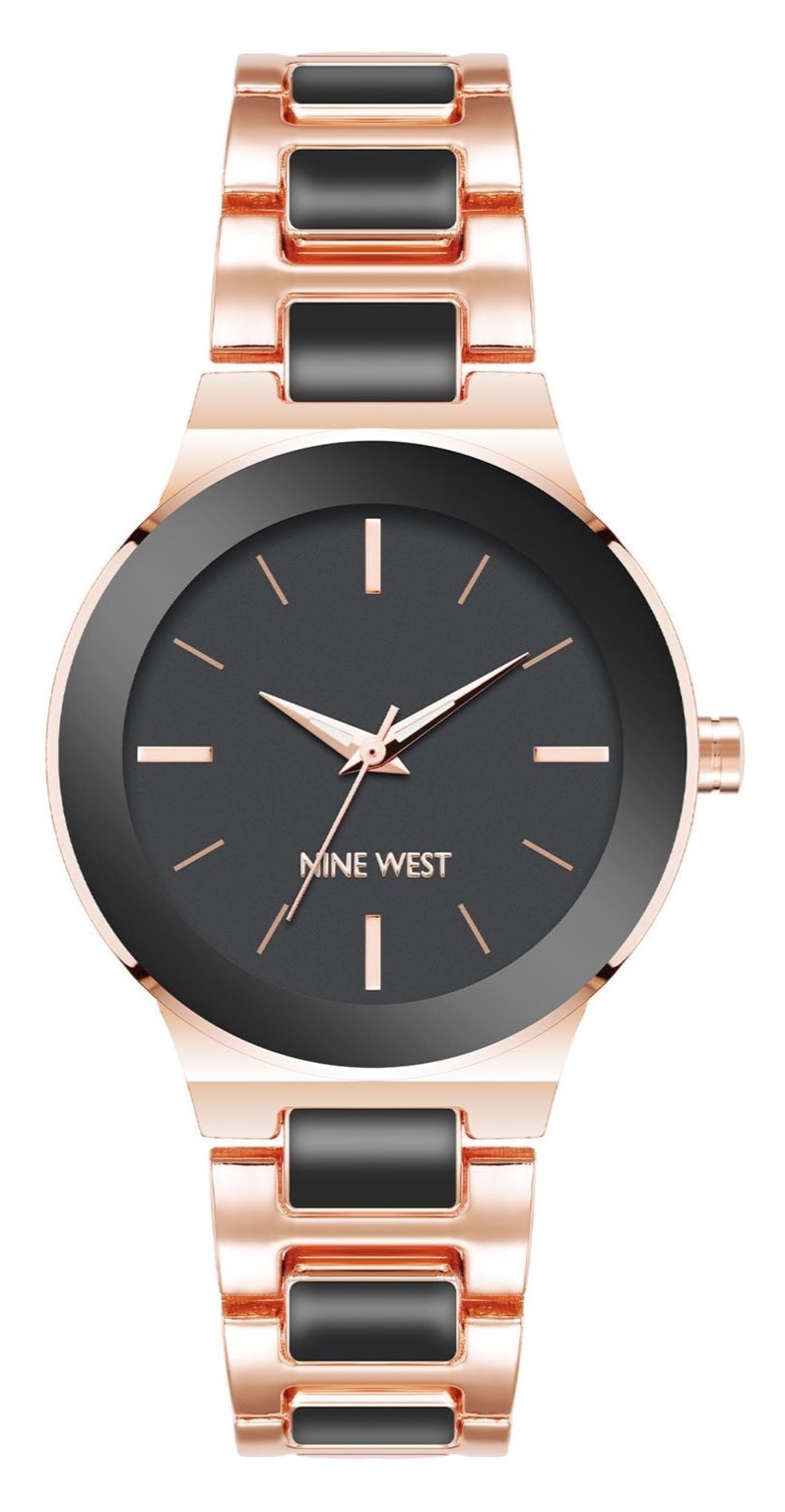 Nine West Black Dial Analog Watch For - Ladies NW-2908BKRG