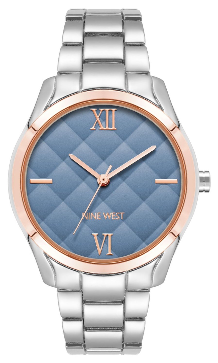 Nine West Blue Dial Analog Watch For - Ladies NW-2911GYRT