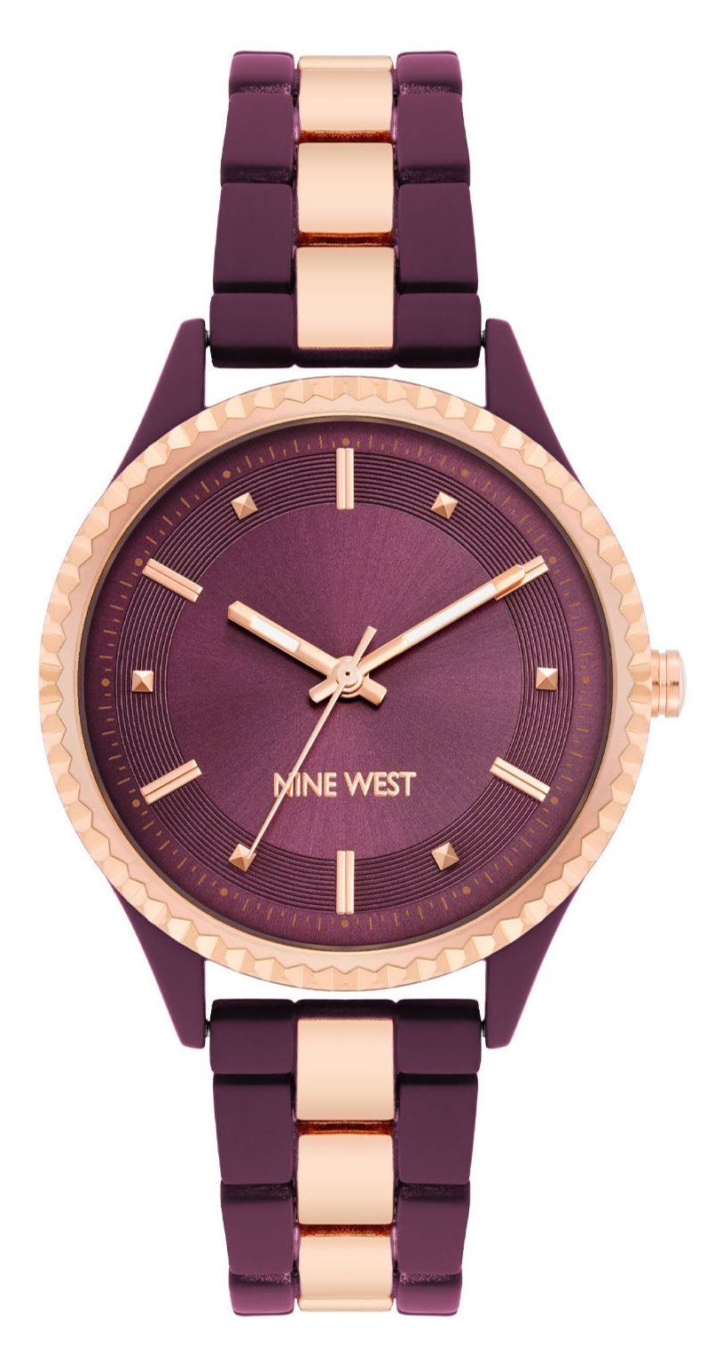 Nine West Burgundy Dial Analog Watch For -  Ladies NW-2932BYRG
