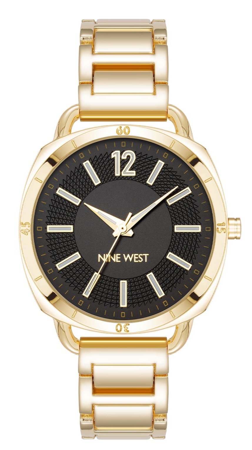 Nine West Black Dial Analog Watch For - Ladies NW-3054BKGB