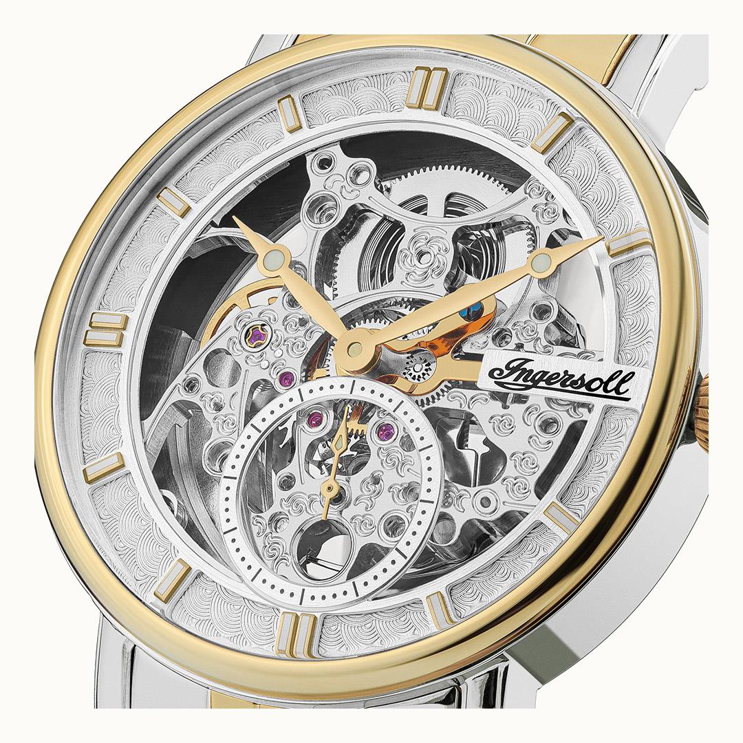 Ingersoll Automatic Silver Dial and Two Tone Bracelet With Lifetime Warranty Analog Watch - For Gents I00414