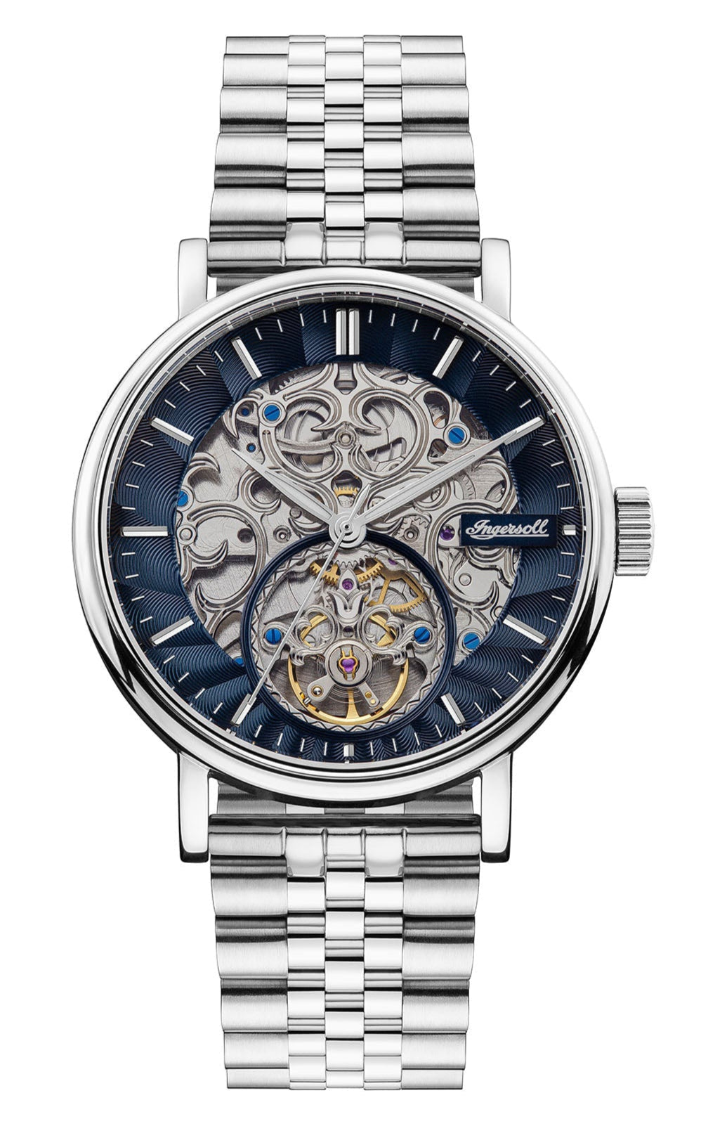 Ingersoll Automatic Black Skeleton Dial With Lifetime Warranty Analog Watch - For Gents I05807