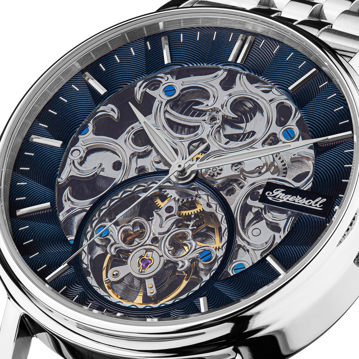 Ingersoll Automatic Black Skeleton Dial With Lifetime Warranty Analog Watch - For Gents I05807