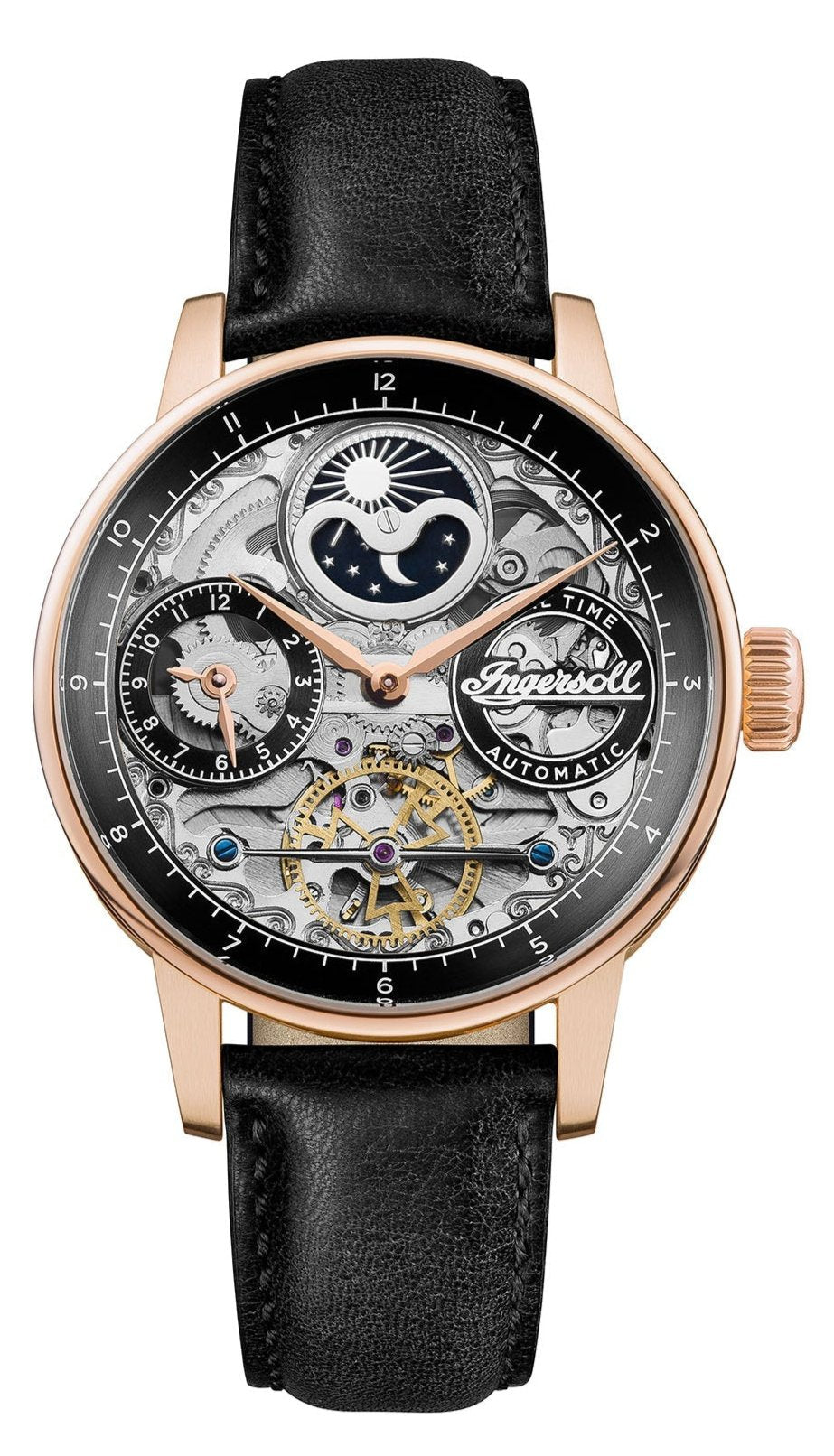 Ingersoll Mechanical Automatic Watch Black Dial Analog Watch For Mens - I07705
