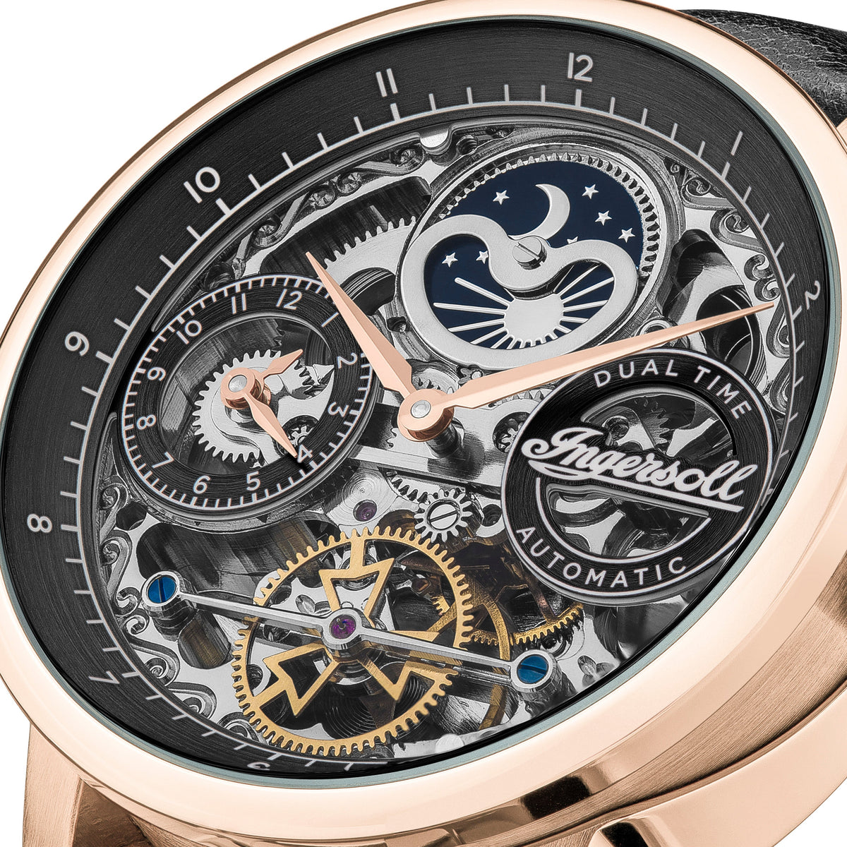 Ingersoll Mechanical Automatic Watch Black Dial Analog Watch For Mens - I07705