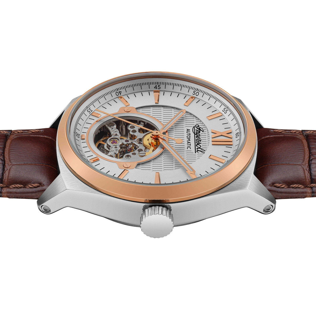 Ingersoll Automatic Silver Skeleton Dial With Lifetime Warranty Analog Watch - For Gents I10901B