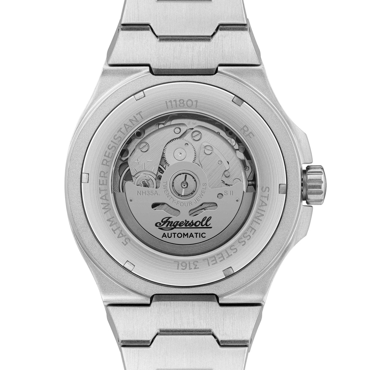 Ingersoll Automatic Blue Skeleton Dial With Lifetime Warranty Analog Watch - For Gents I11801