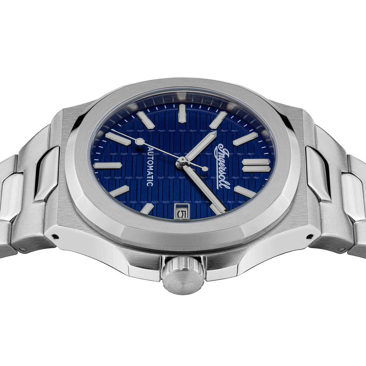 Ingersoll Automatic Blue Skeleton Dial With Lifetime Warranty Analog Watch - For Gents I11801