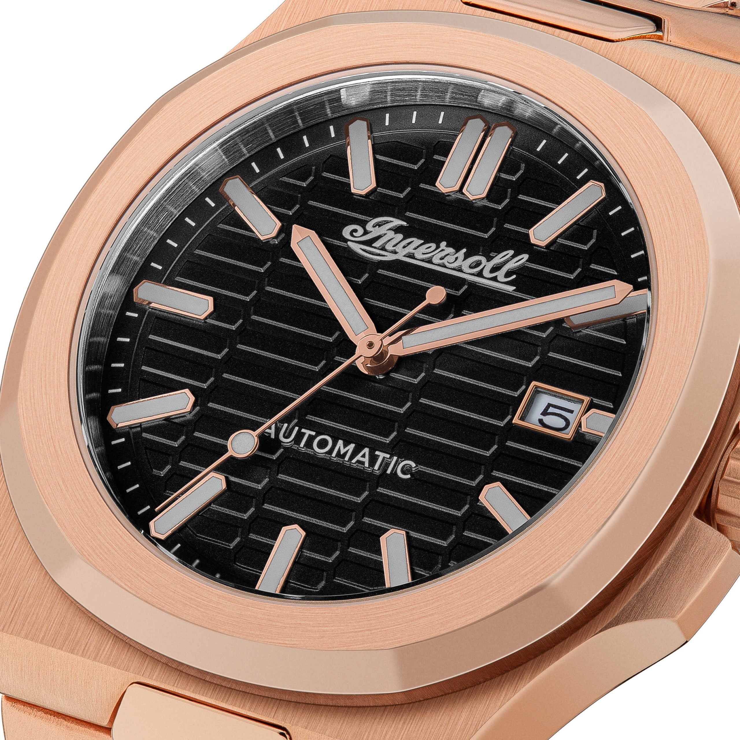 Ingersoll Automatic Black Skeleton Dial With Lifetime Warranty Analog Watch - For Gents I11802