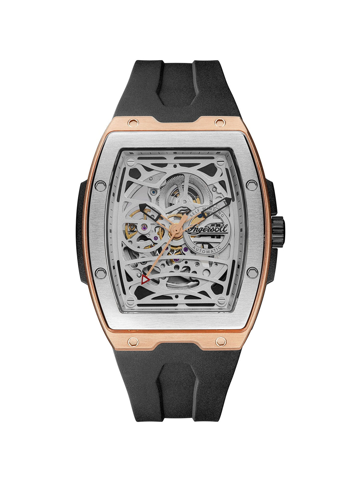 Ingersoll Automatic Silver Skeleton Dial With Lifetime Warranty Analog Watch - For Gents I12302