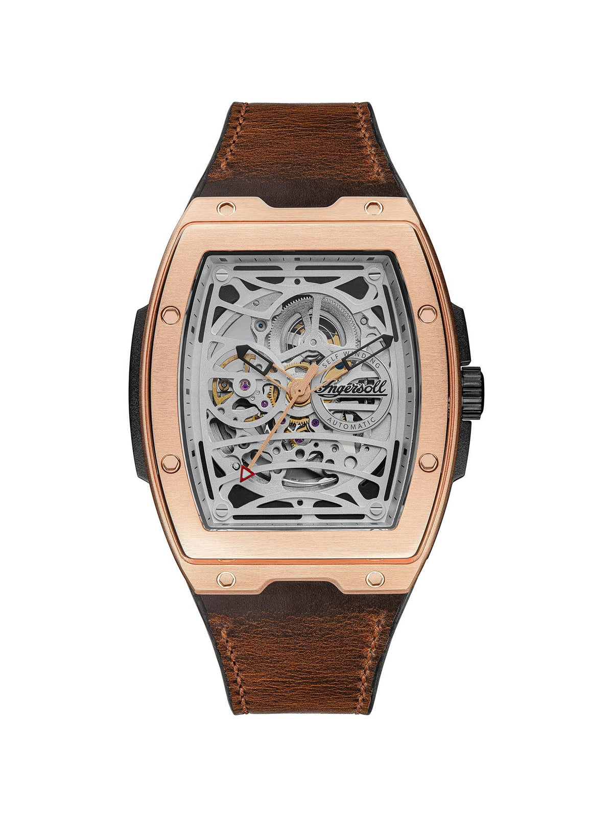 Ingersoll Automatic Silver Skeleton Dial With Lifetime Warranty Analog Watch - For Gents I12303