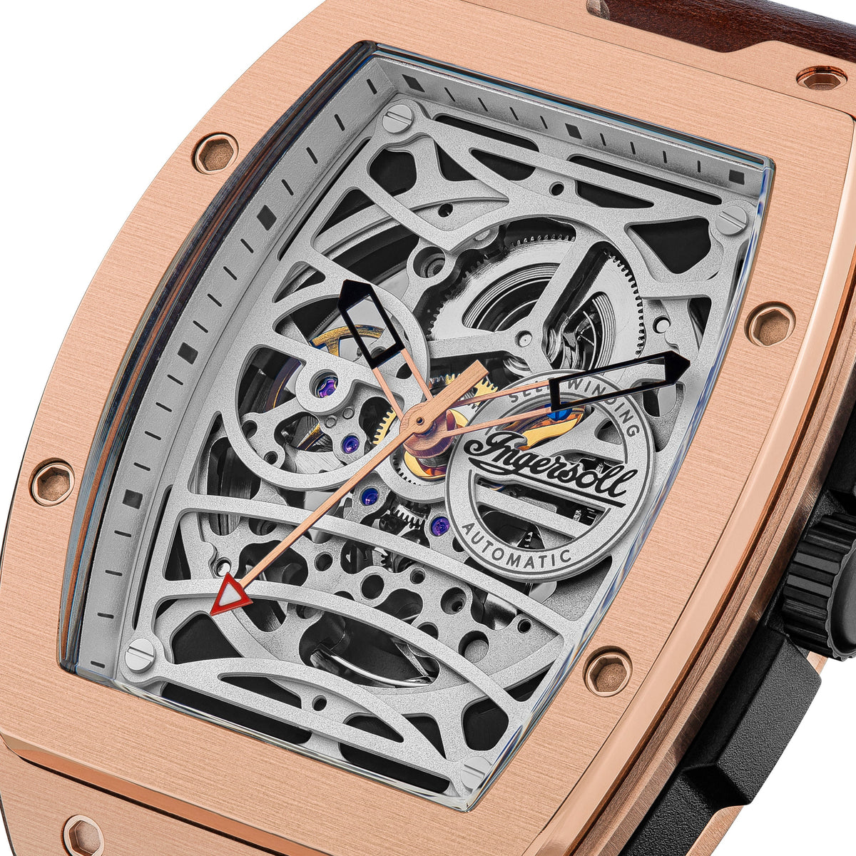 Ingersoll Automatic Silver Skeleton Dial With Lifetime Warranty Analog Watch - For Gents I12303