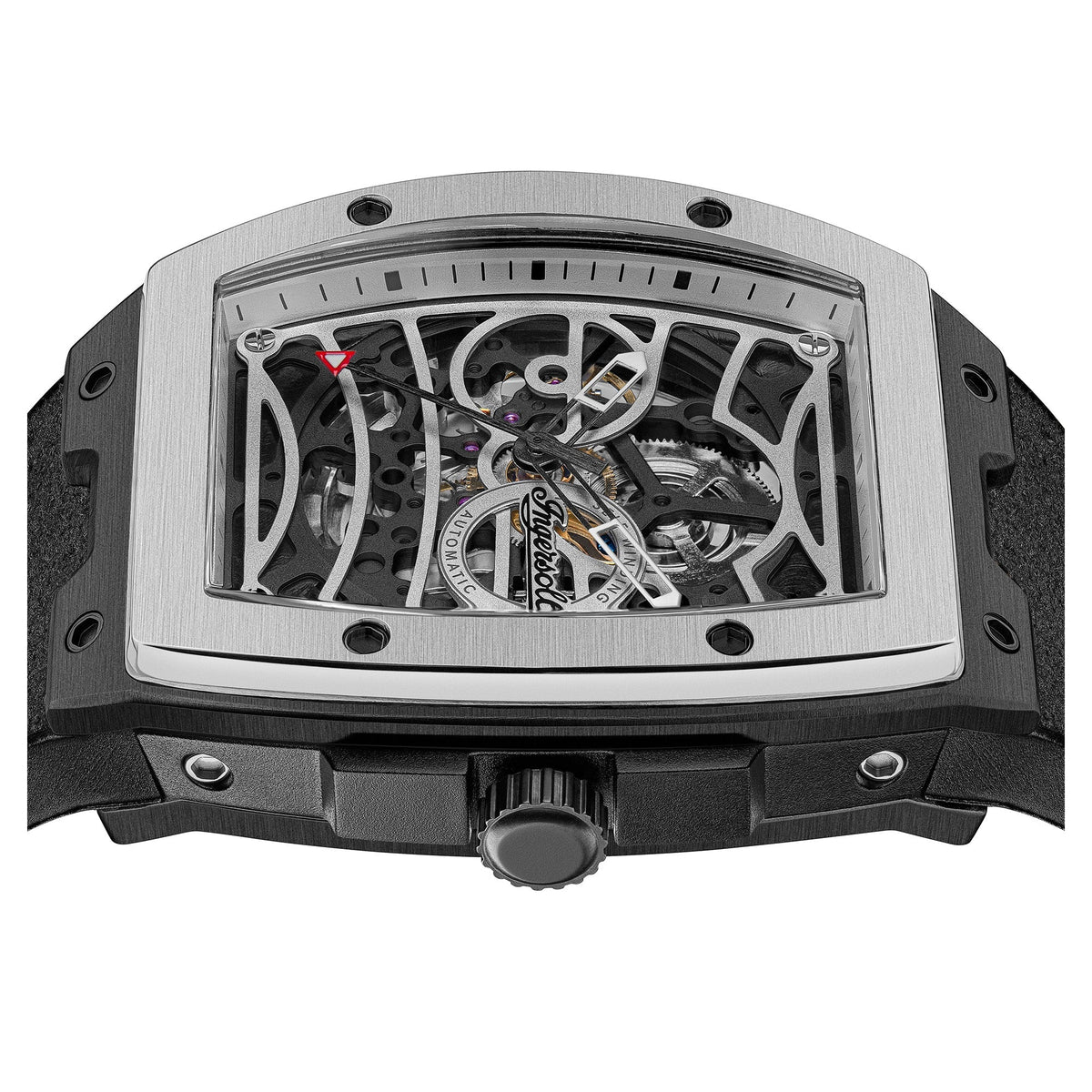 Ingersoll Automatic Silver Skeleton Dial With Lifetime Warranty Analog Watch - For Gents I12306