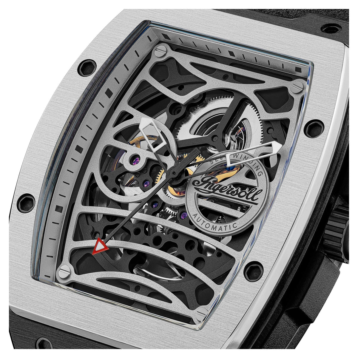 Ingersoll Automatic Silver Skeleton Dial With Lifetime Warranty Analog Watch - For Gents I12306