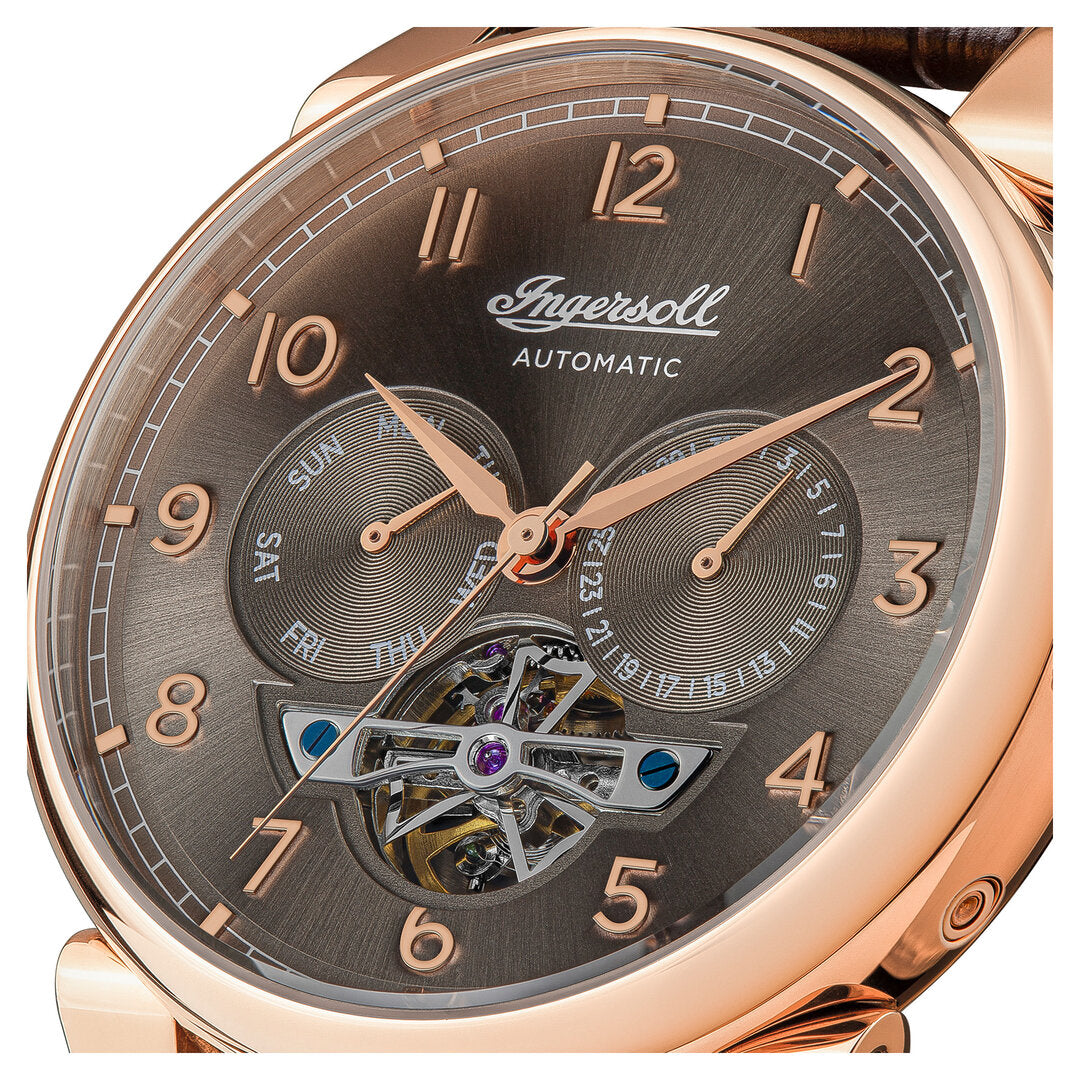 Ingersoll Automatic Grey Sunray Dial With Lifetime Warranty Analog Watch - For Gents I12701