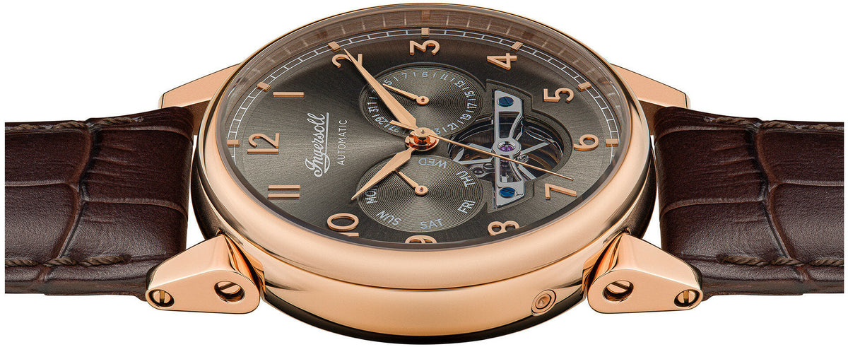 Ingersoll Automatic Grey Sunray Dial With Lifetime Warranty Analog Watch - For Gents I12701