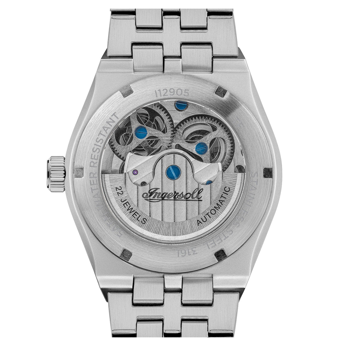 Ingersoll Automatic Green Skeleton Dial With Lifetime Warranty Analog Watch - For Gents I12905