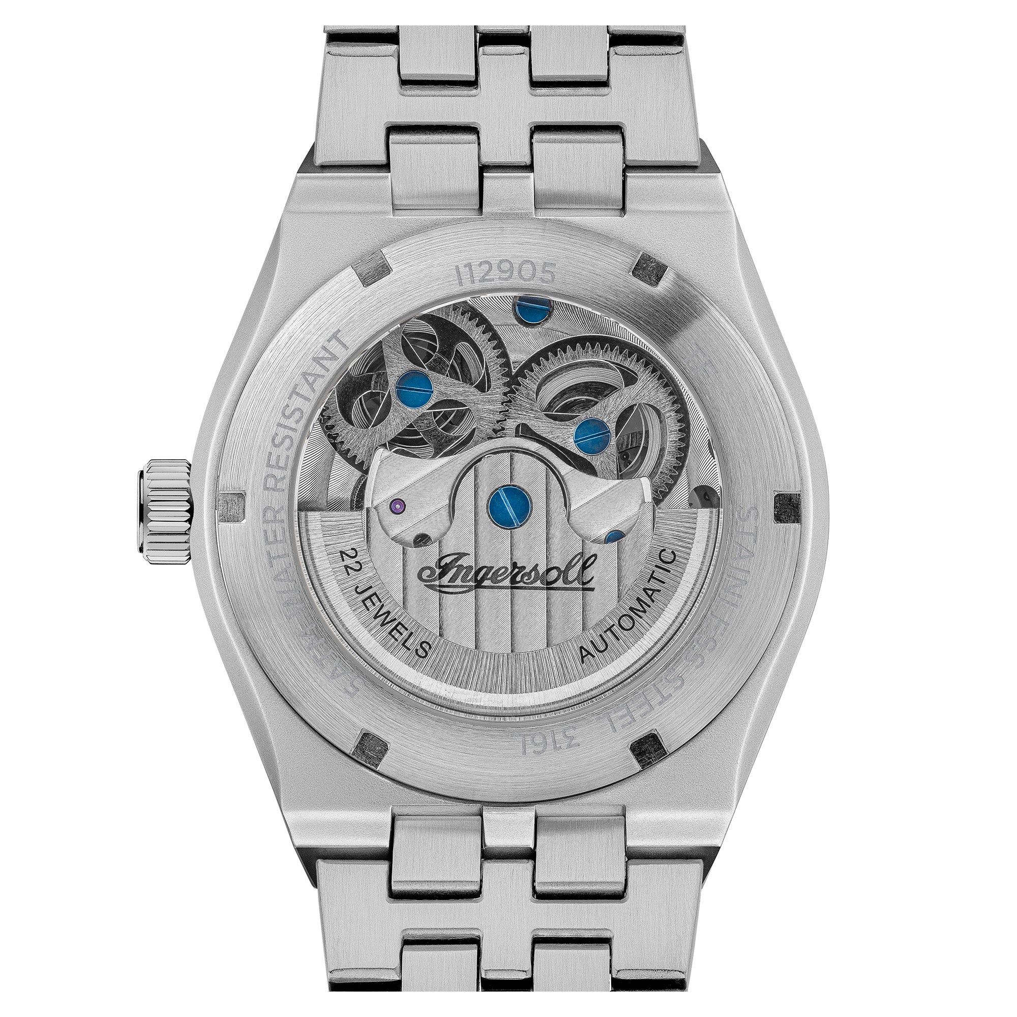 Ingersoll Automatic Green Skeleton Dial With Lifetime Warranty Analog Watch - For Gents I12905