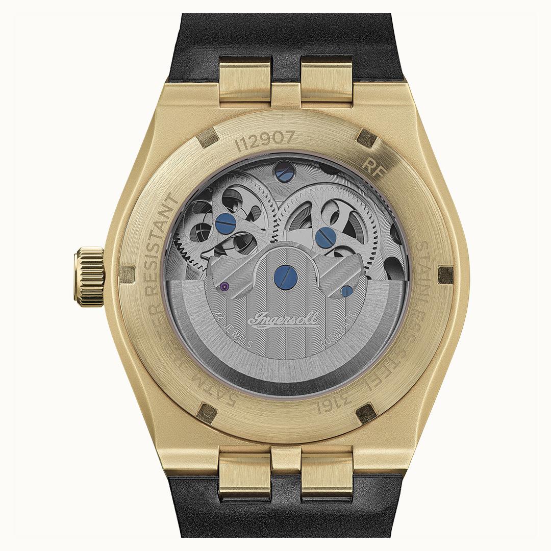 Ingersoll Automatic Black Skeleton Dial With Lifetime Warranty Analog Watch - For Gents I12907