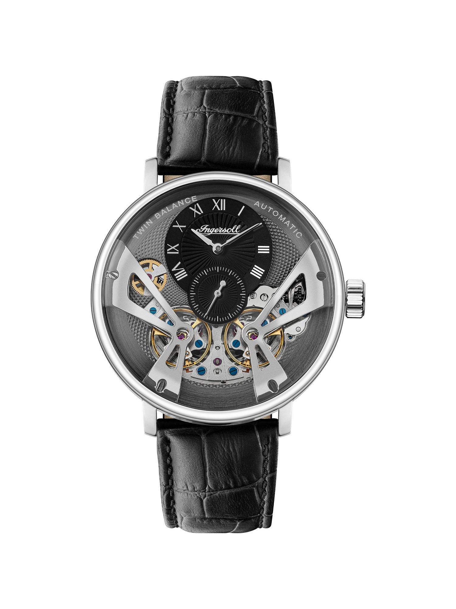 Ingersoll Automatic Grey Skeleton Dial With Lifetime Warranty Analog Watch - For Gents I13103