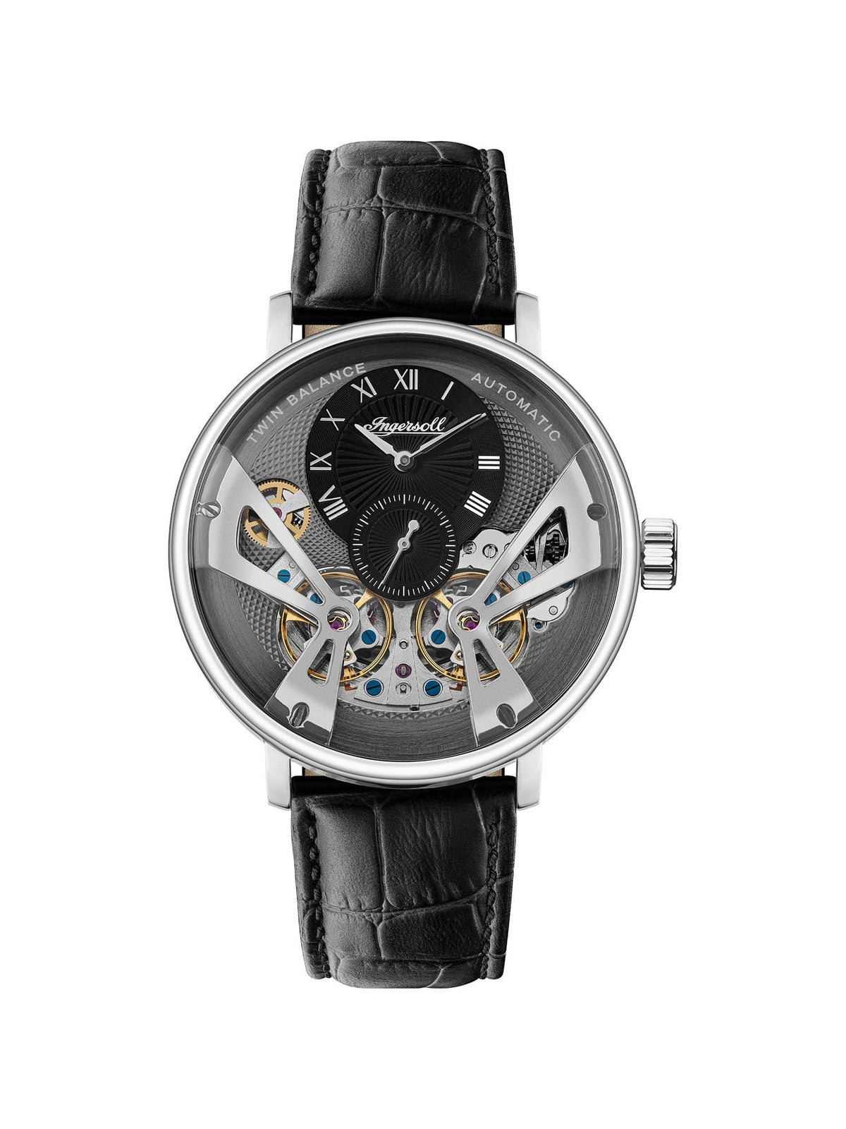 Ingersoll Automatic Grey Skeleton Dial With Lifetime Warranty Analog Watch - For Gents I13103