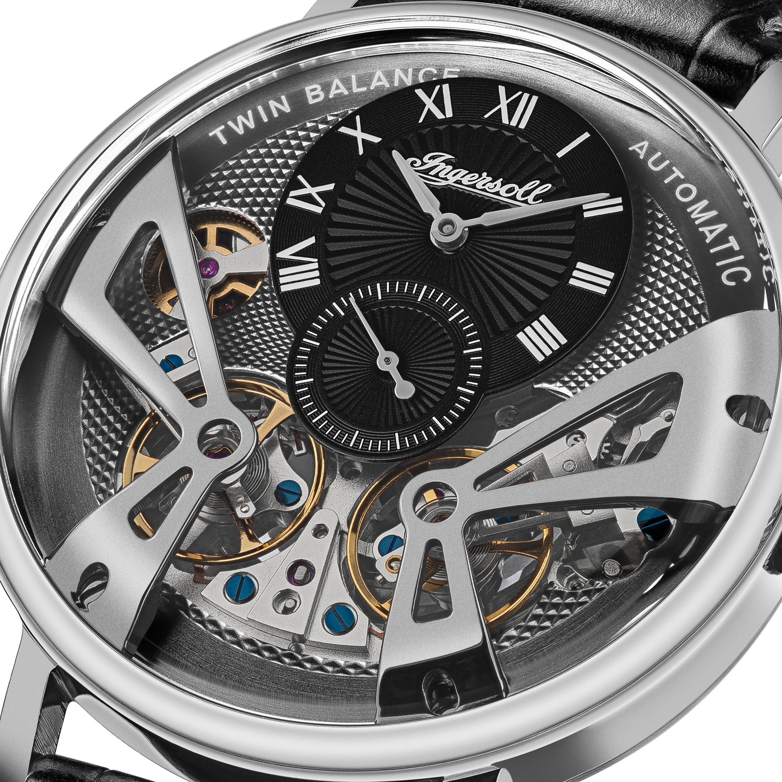 Ingersoll Automatic Grey Skeleton Dial With Lifetime Warranty Analog Watch - For Gents I13103