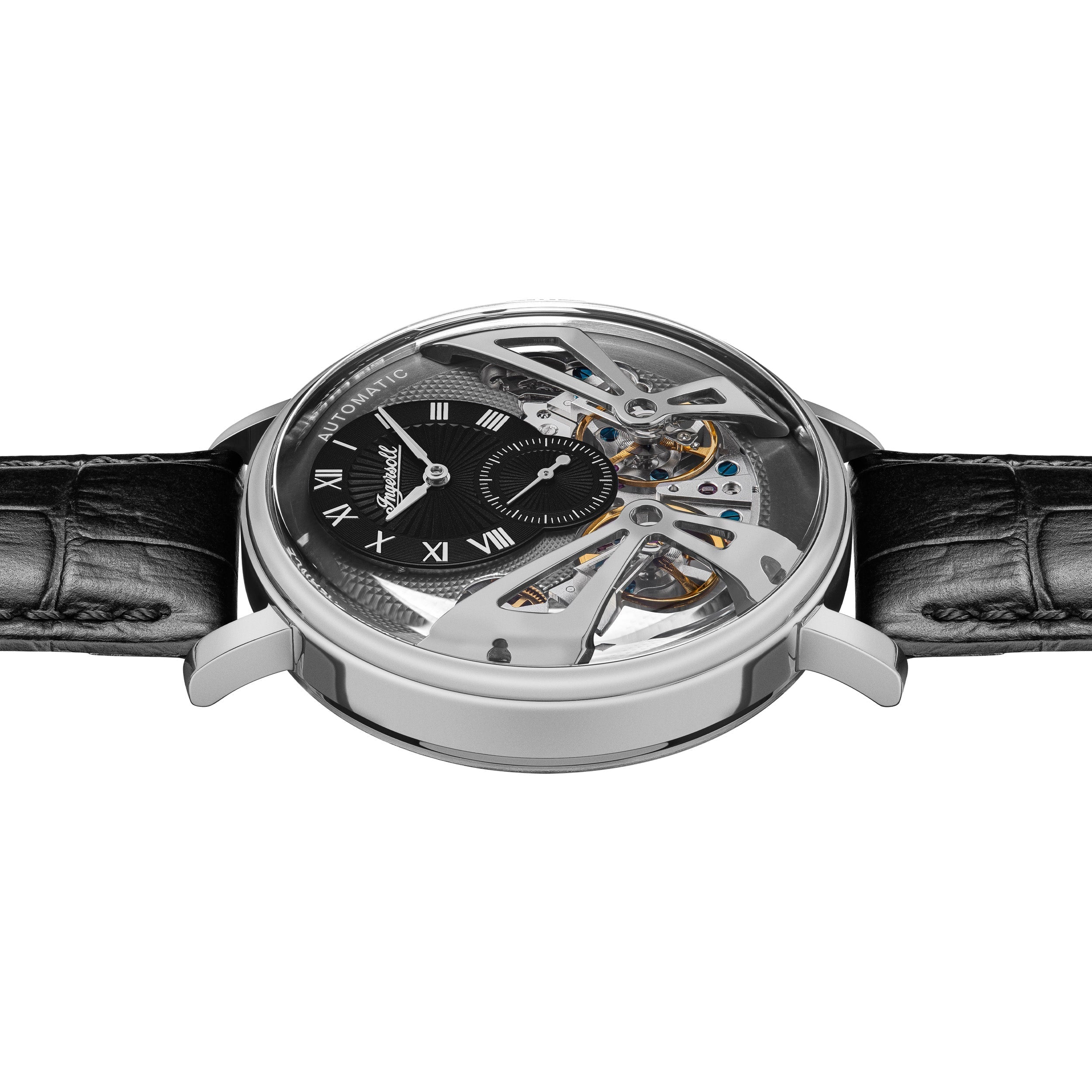 Ingersoll Automatic Grey Skeleton Dial With Lifetime Warranty Analog Watch - For Gents I13103