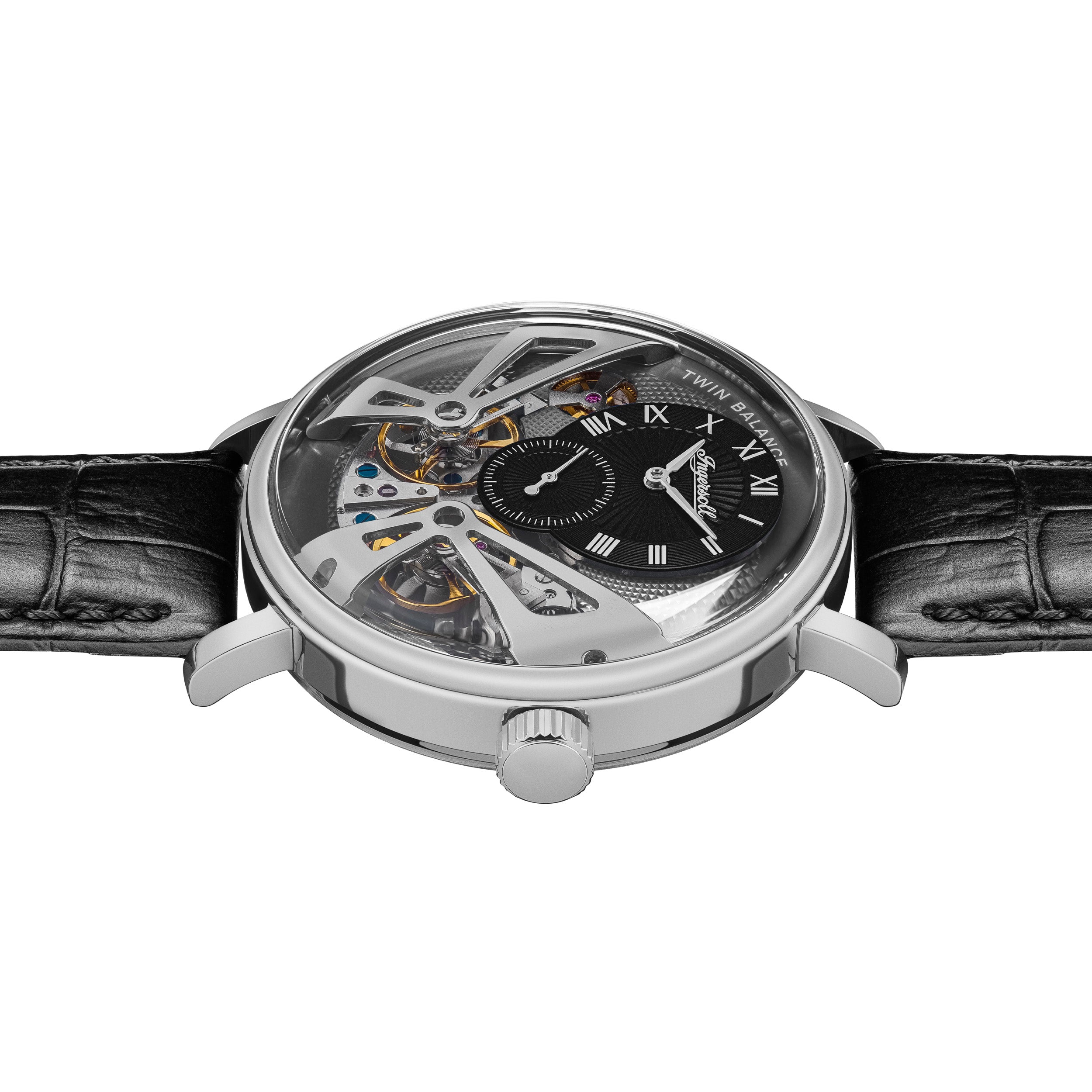 Ingersoll Automatic Grey Skeleton Dial With Lifetime Warranty Analog Watch - For Gents I13103