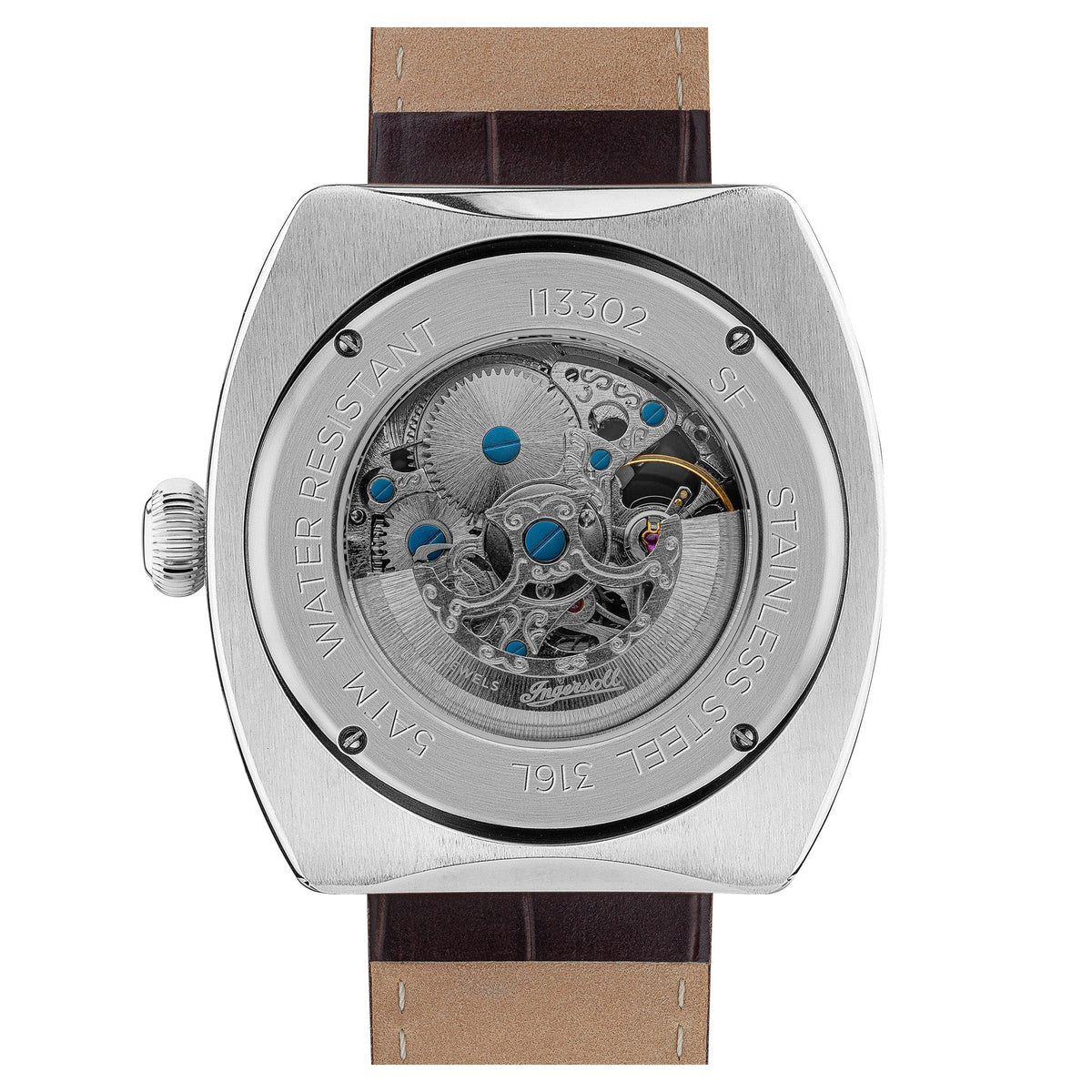 Ingersoll Automatic White Skeleton Dial With Lifetime Warranty Analog Watch - For Gents I13302