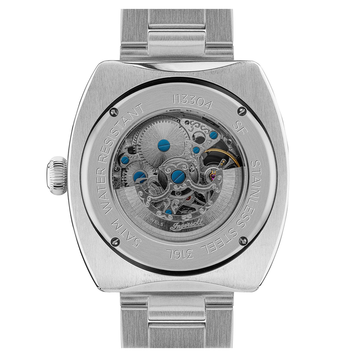 Ingersoll Automatic Grey Skeleton Dial With Lifetime Warranty Analog Watch - For Gents I13304