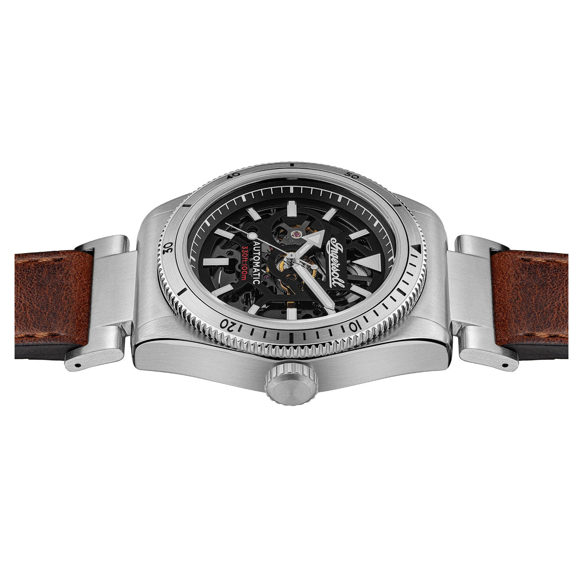 Ingersoll Automatic Black Skeleton Dial With Lifetime Warranty Analog Watch - For Gents I13901