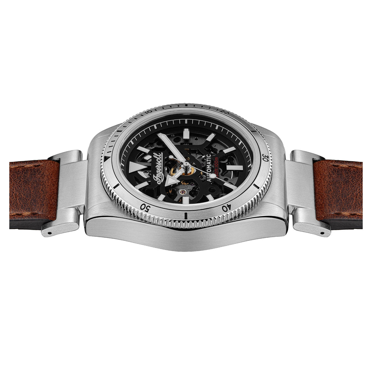 Ingersoll Automatic Black Skeleton Dial With Lifetime Warranty Analog Watch - For Gents I13901