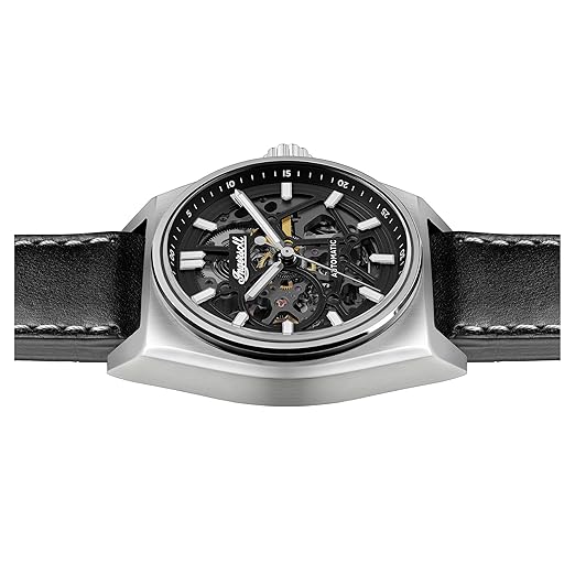 Ingersoll Automatic Black Skeleton Dial With Lifetime Warranty Analog Watch - For Gents I14301