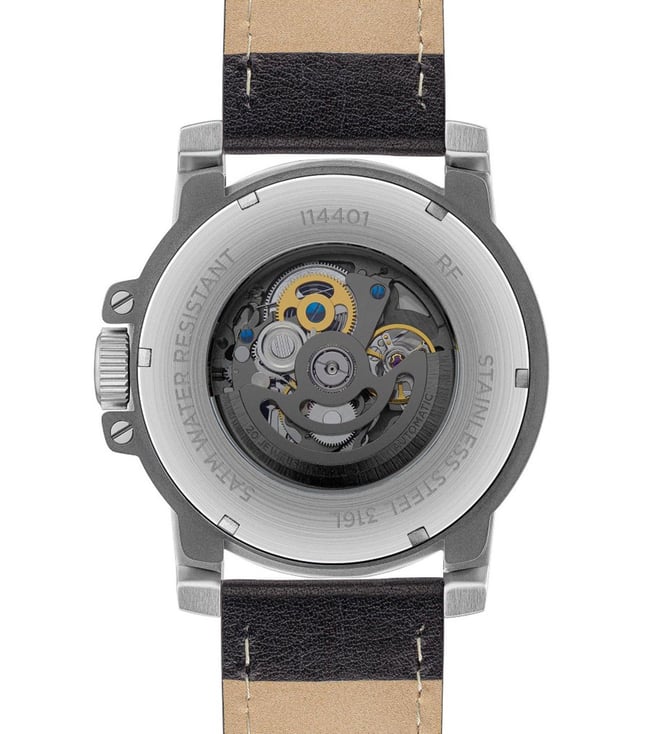 Ingersoll Automatic Black Skeleton Dial With Lifetime Warranty Analog Watch - For Gents I14401
