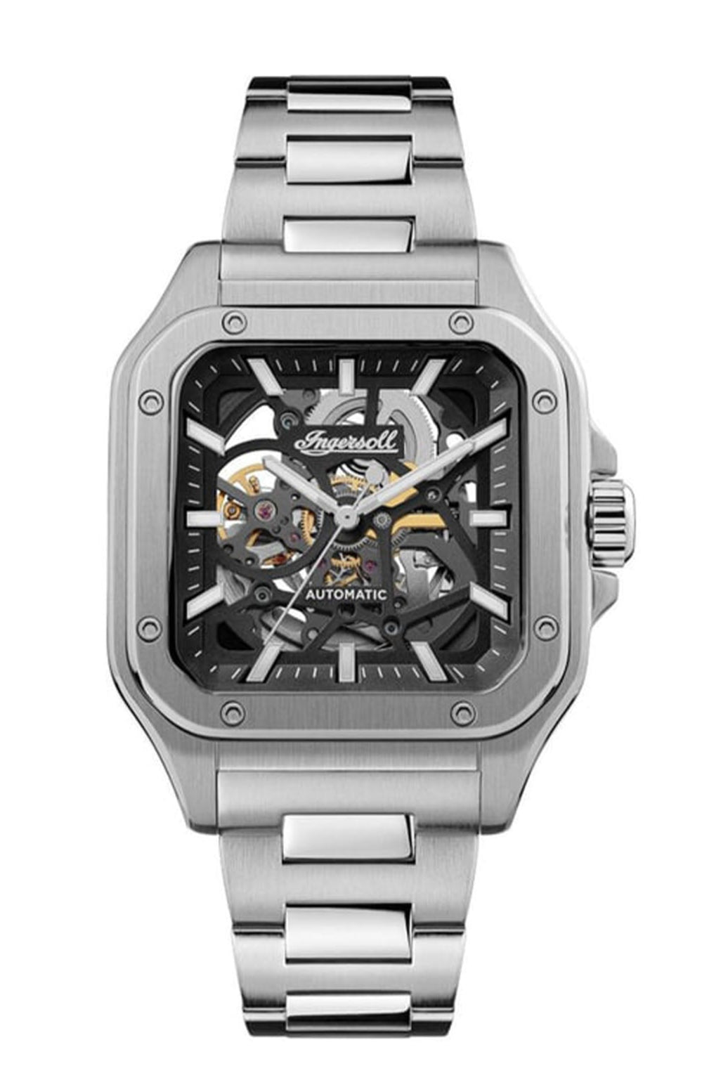 Ingersoll Automatic Black Skeleton Dial With Lifetime Warranty Analog Watch - For Gents I14501