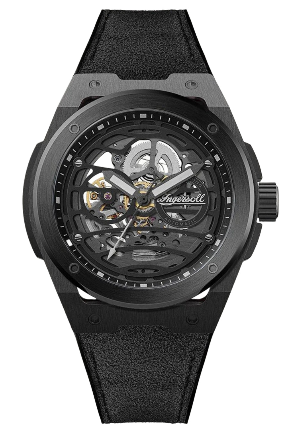Ingersoll Automatic Black Skeleton Dial With Lifetime Warranty Analog Watch - For Gents I15201
