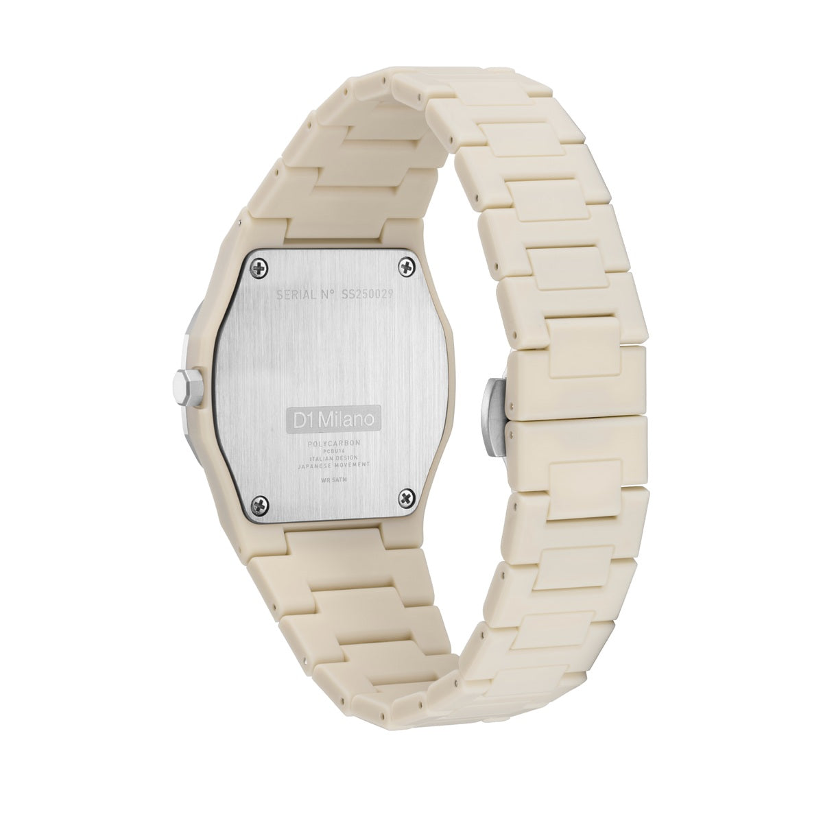 D1 Milano POLYCARBON Quartz Grey Dial Analog Watch - ForGents PCBU16