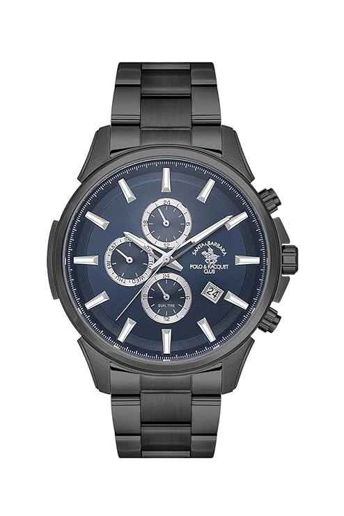 Santa Barbara Polo & Racquet Club Quartz Blue Dial Analog Watch For - Gents SB.1.10392-9