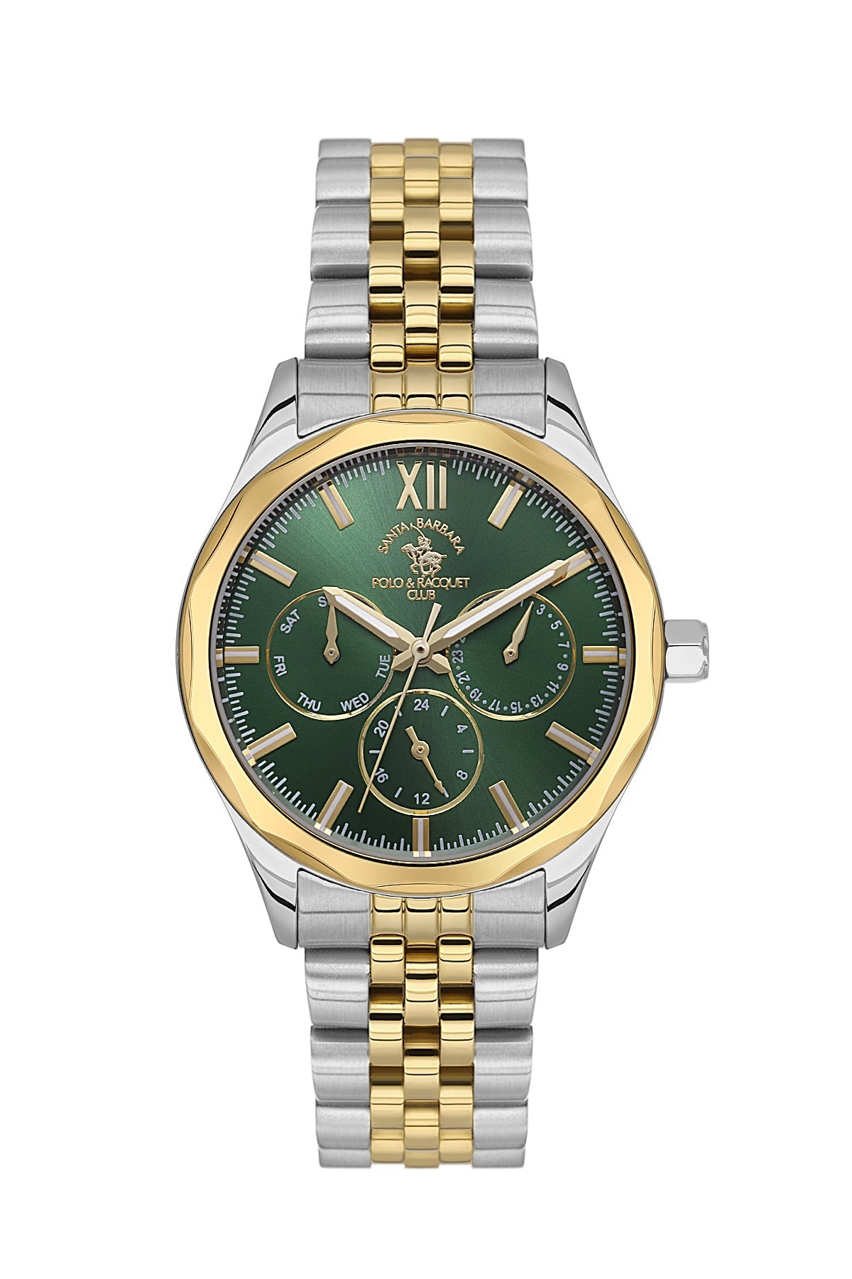Santa Barbara Polo & Racquet Club Quartz Green Dial Watch For - Ladies SB.1.10409-7