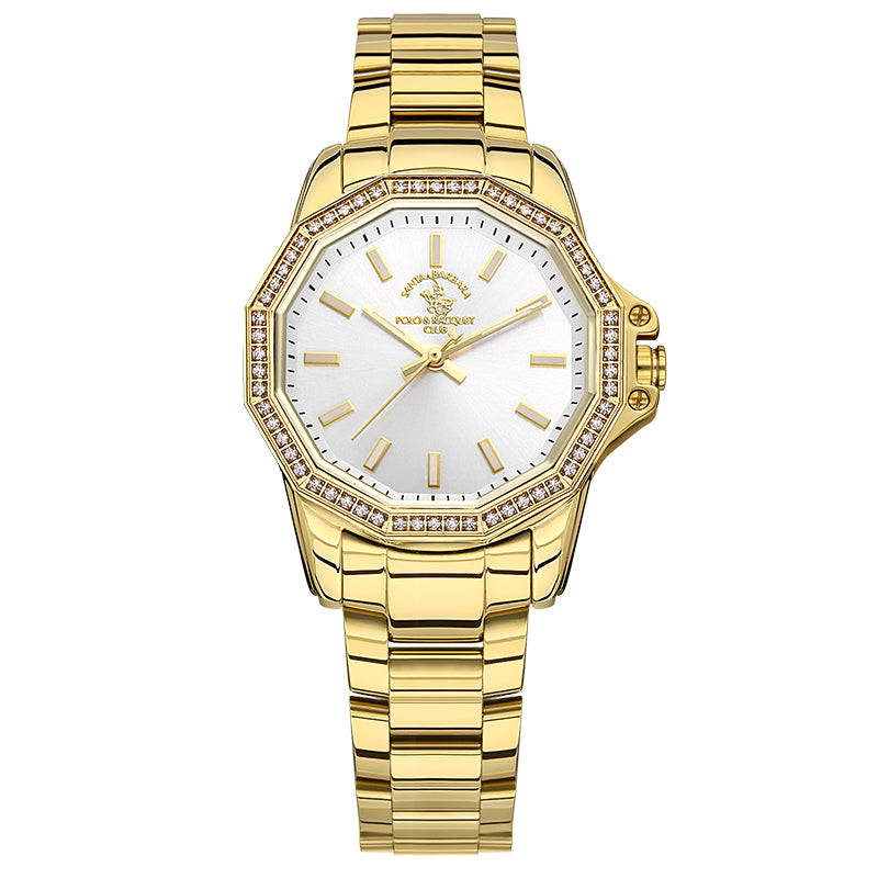 SANTA BARBARA POLO & RACQUET CLUB Silver Dial Analog Watch for - Women SB.1.10491-2