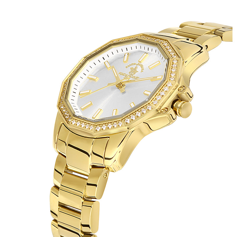 SANTA BARBARA POLO & RACQUET CLUB Silver Dial Analog Watch for - Women SB.1.10491-2