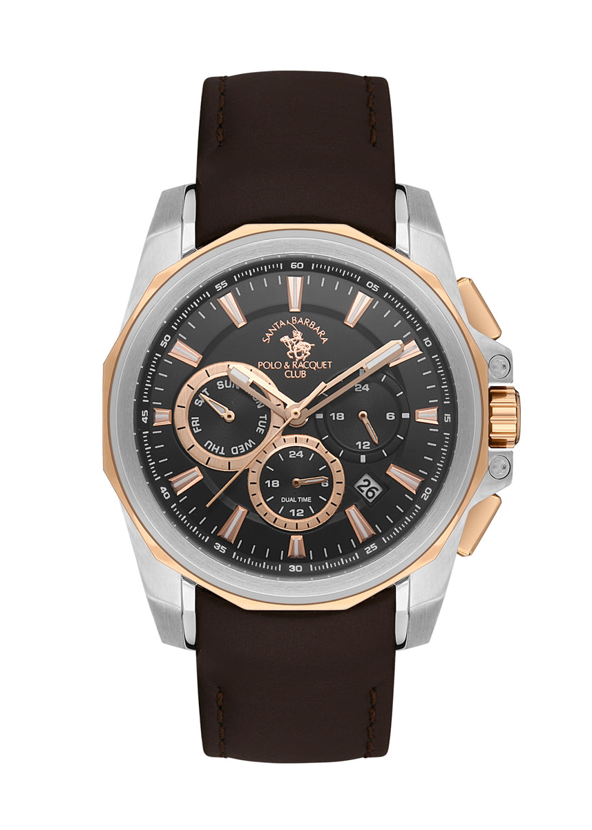 Santa barbara polo & racquet club Analog Black Dial Men&