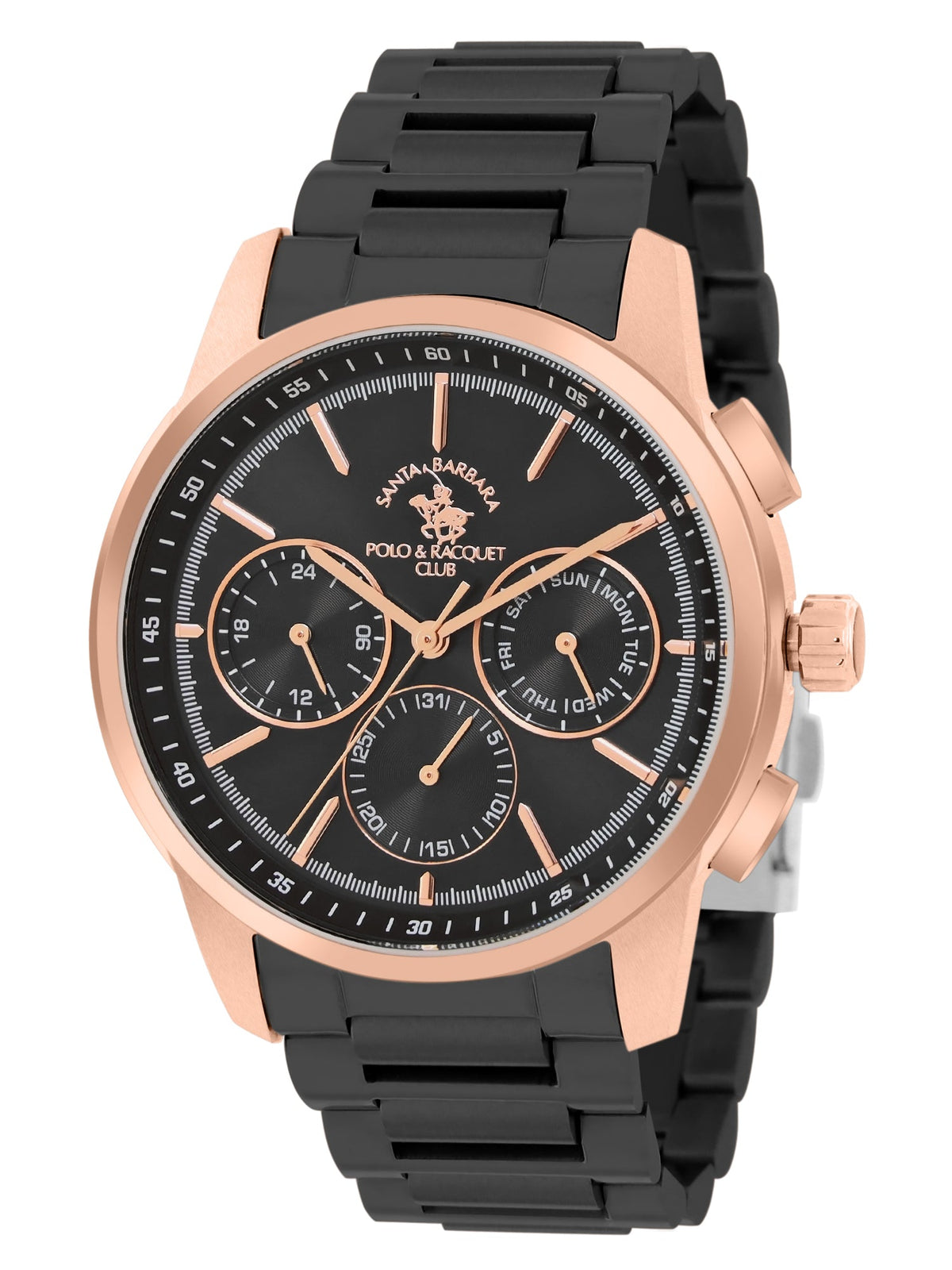Santa Barbara Polo & Racquet Club Chronograph Black Dial Analog Watch For - Gents SB.1.10512-4