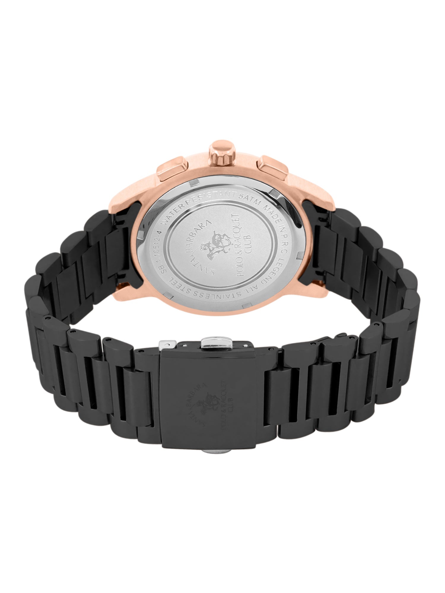 Santa Barbara Polo & Racquet Club Chronograph Black Dial Analog Watch For - Gents SB.1.10512-4