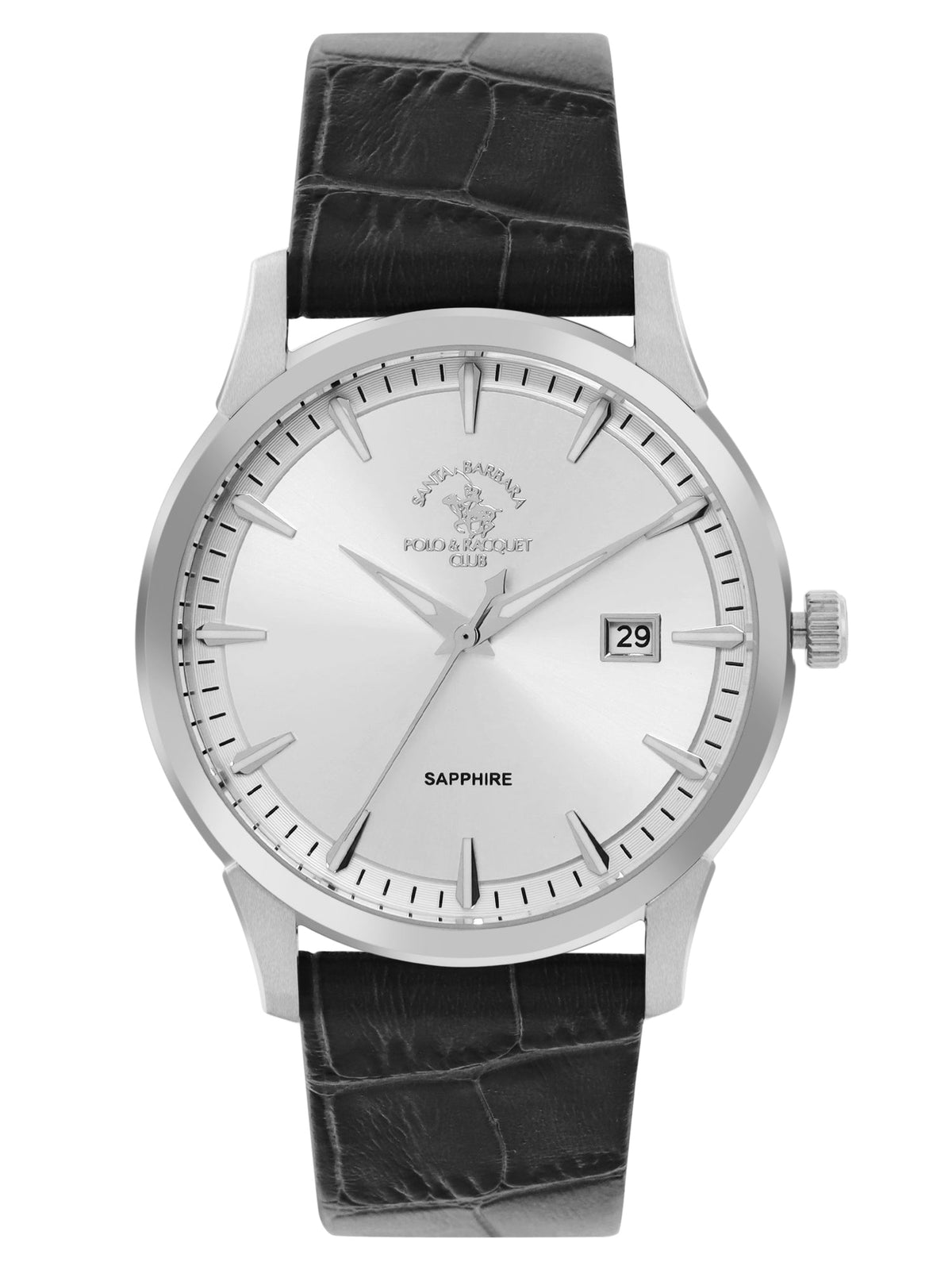 Santa Barbara Polo & Racquet Club Quartz Silver Dial Analog Watch For - Gents SB.1.10513-1