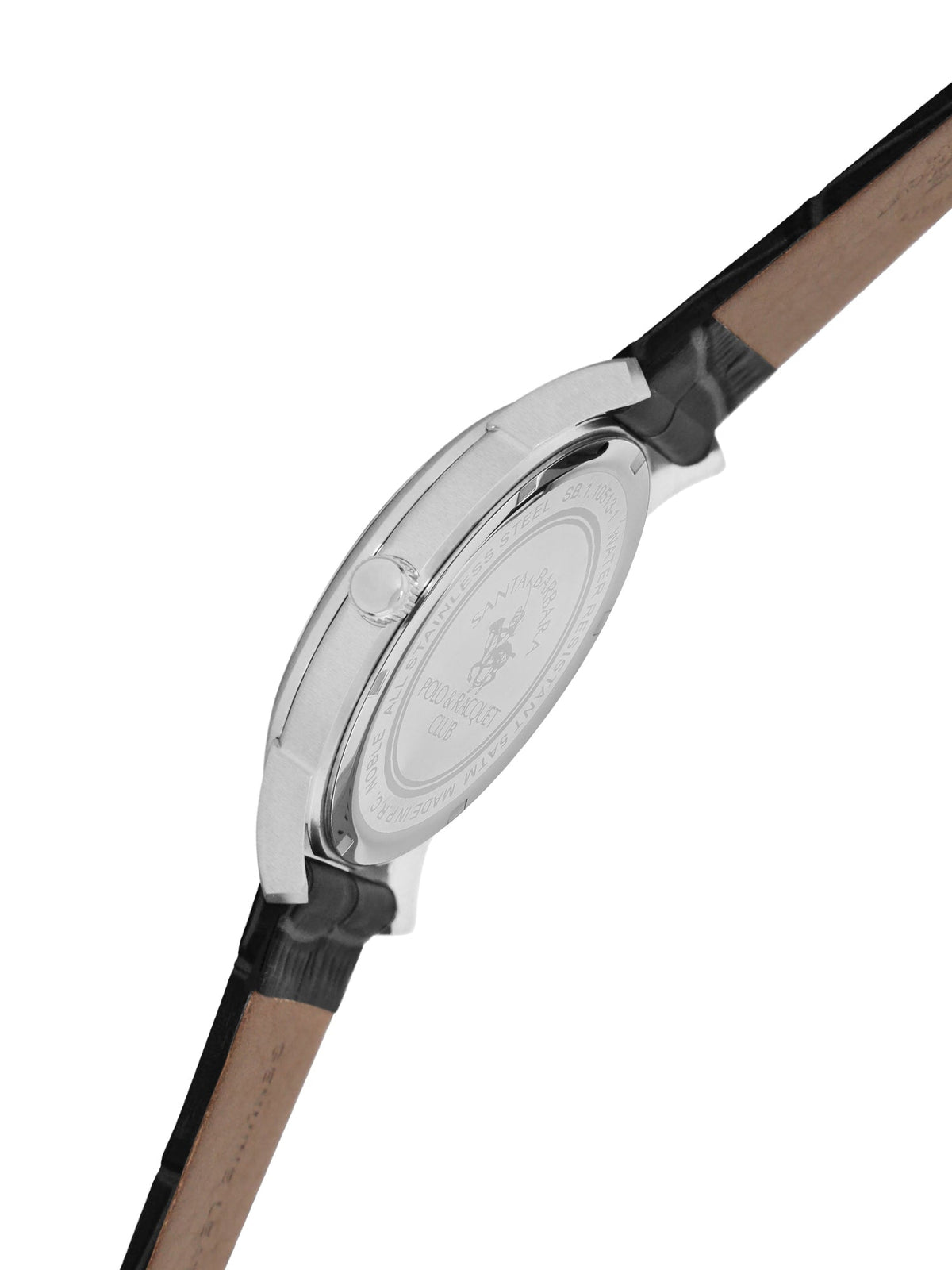 Santa Barbara Polo & Racquet Club Quartz Silver Dial Analog Watch For - Gents SB.1.10513-1
