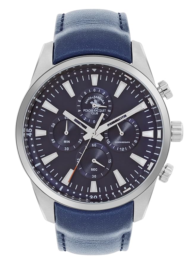 SANTA BARBARA POLO & RACQUET CLUB Blue Dial Chronograph Watch for - Men SB.1.10519-3