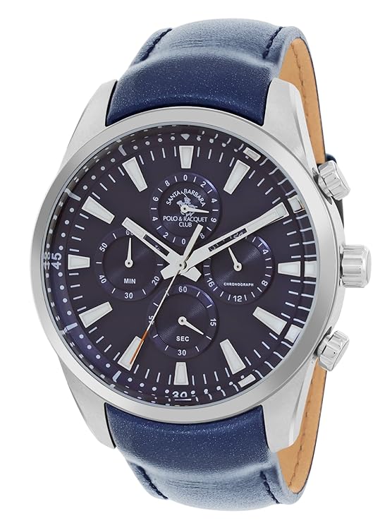 SANTA BARBARA POLO & RACQUET CLUB Blue Dial Chronograph Watch for - Men SB.1.10519-3