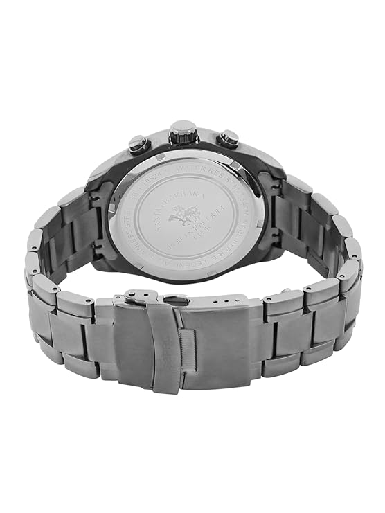 Santa Barbara Polo & Racquet Club Quartz Chronograph Black Dial Analog Watch For - Gents SB.1.10524-5