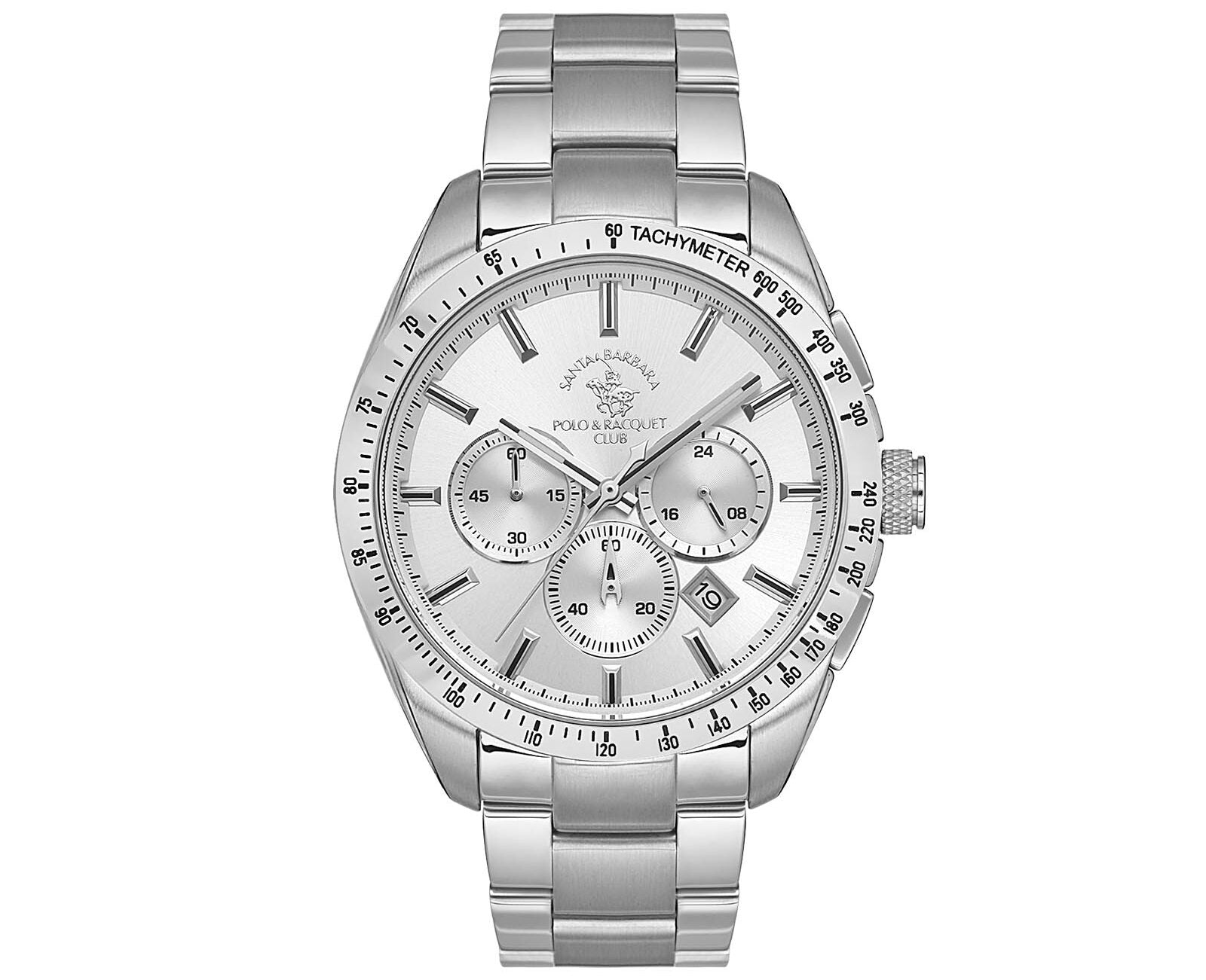 Santa Barbara Chronograph Silver Dial Analog Watch - for Men SB.1.10526-1